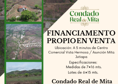 Terreno den venta Condado Real de Mita